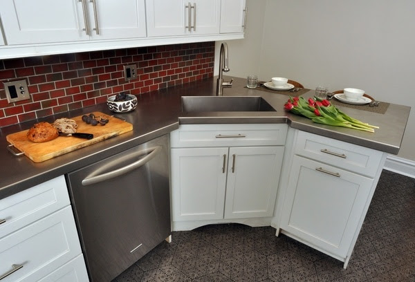 Corner kitchen sink efficient and space saving ideas for Corner kitchen sink efficient and space saving ideas for