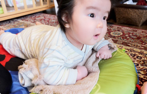 うつぶせ練習 タオル篇 プチママン ウッドプレート Towart トゥ ア ト