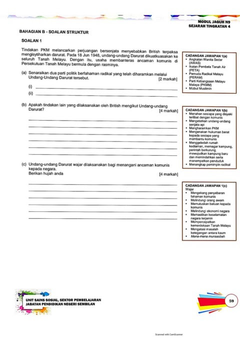 Modul Jaguh Sejarah Tingkatan 4 Bab 6