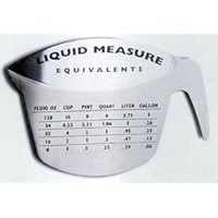 Amco Stainless Steel Liquid Measure Refrigerator Magnet