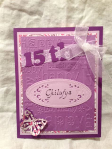  personalized birthday card for a 15 year old birthday cards homemade