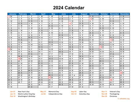  2024 calendar horizontal one page wikidatesorg