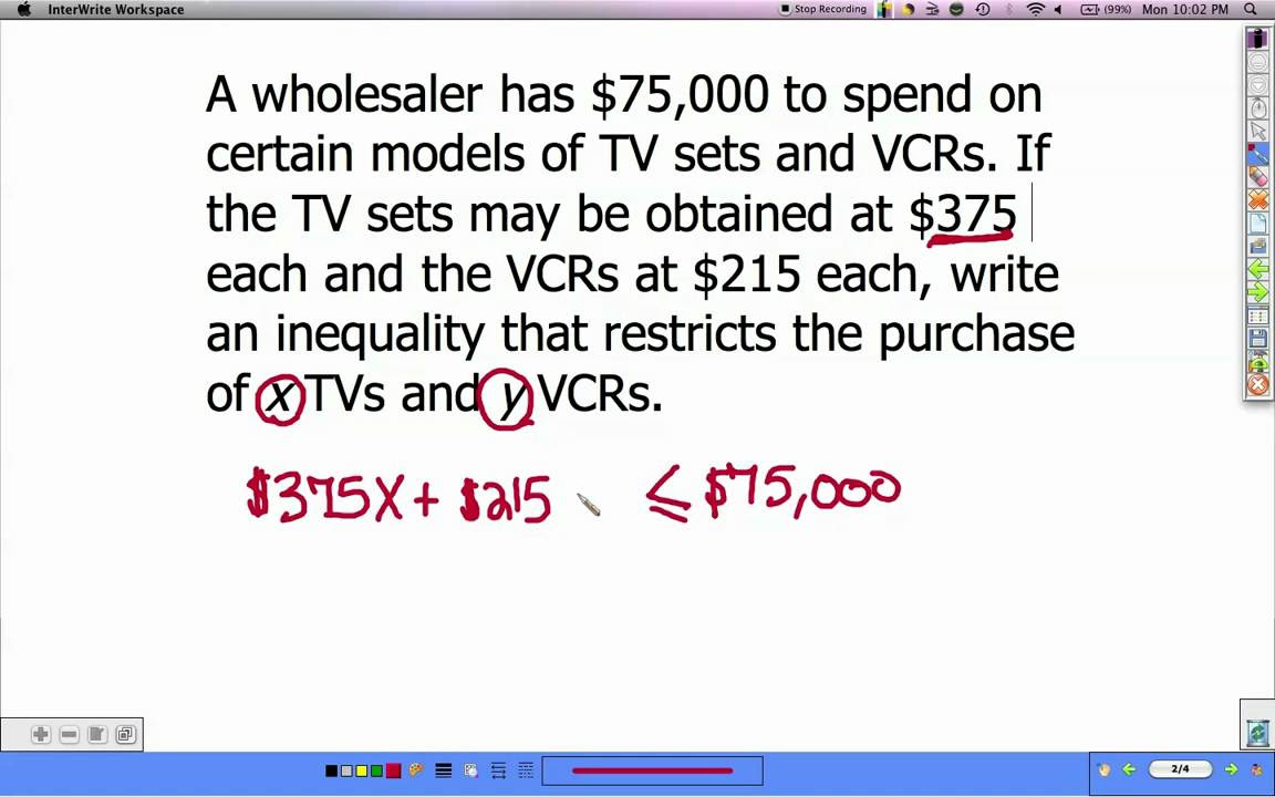 Solving and graphing inequalities worksheet