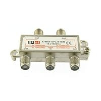 4-Way Coax Cable Splitter 2Ghz Cable TV Video HDTV