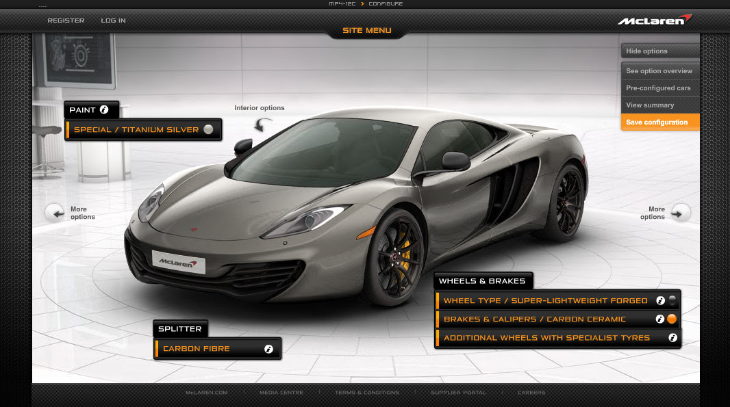 AUSmotive.com » McLaren MP4-12C Configurator