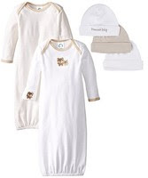 Gerber Baby Unisex 2 Pack Gowns and 3 Pack Cap Set 