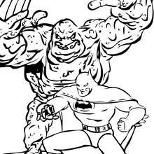 Clay face and batman coloring pages - Hellokids.com