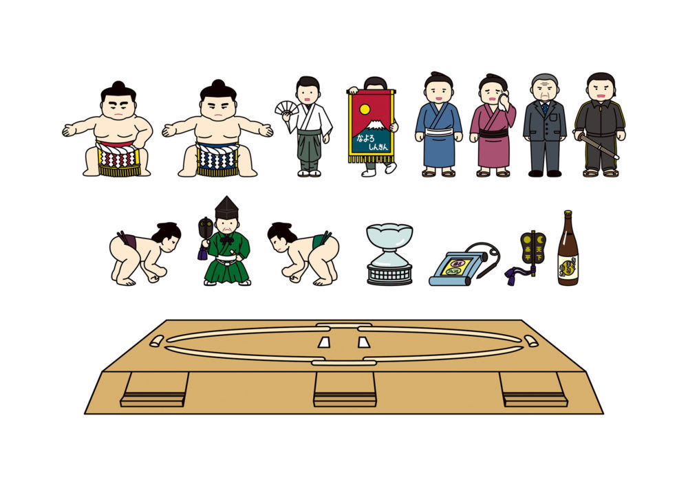 イラストacのイラスト投稿を追加しました 相撲詰め合わせ Obentosan