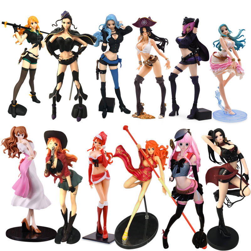 アニメワンピースナミボア ハンコックビビペローナロビンreijuプディングpvcアクションフィギュア人形グッズ模型玩具クリスマスギフト アクション トイ フィギュア Gooum