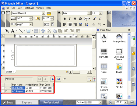How to print labels from Excel data with a barcode?