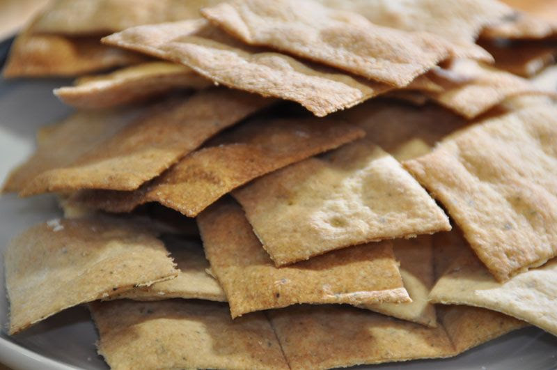 wheat olive oil crackers
