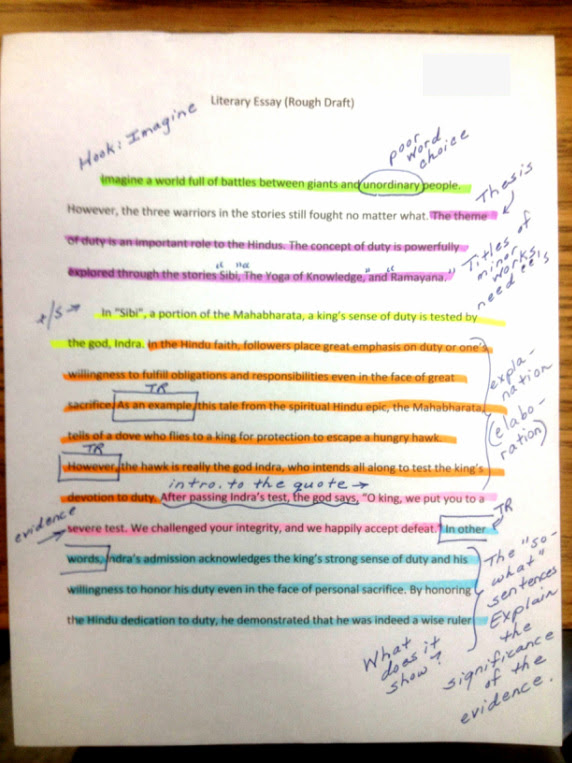 parts of a critical essay
