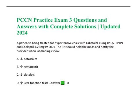Link Download practice pccn questions iBooks PDF