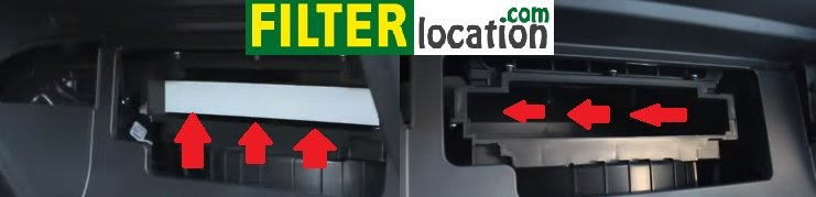 2011-2012 Kia Sorento cabin air filter location