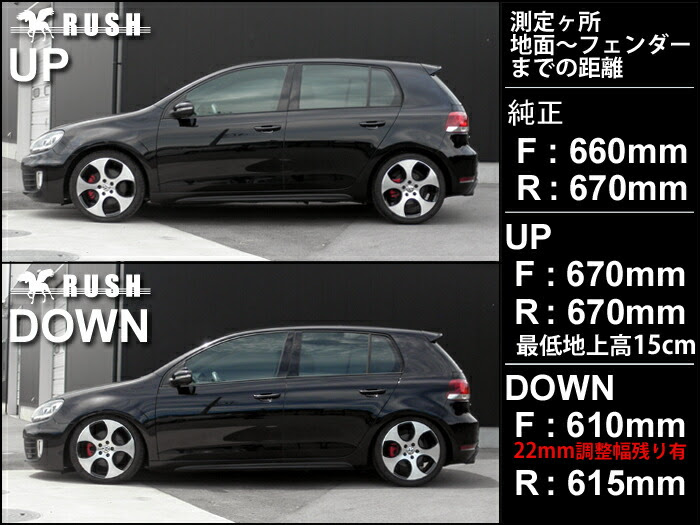 フォルクスワーゲン ゴルフ7 Gti Rush車高調 Import Class ユーズドステーション カー用品業販仕入れ専用通販サイト 車高調 タイヤ ホイール