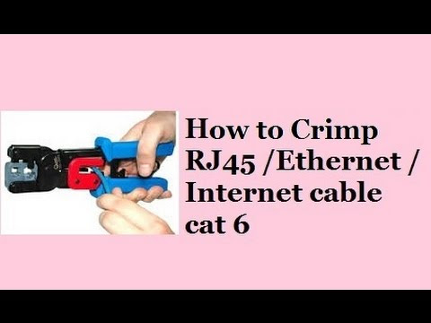 how to crimp internet cable