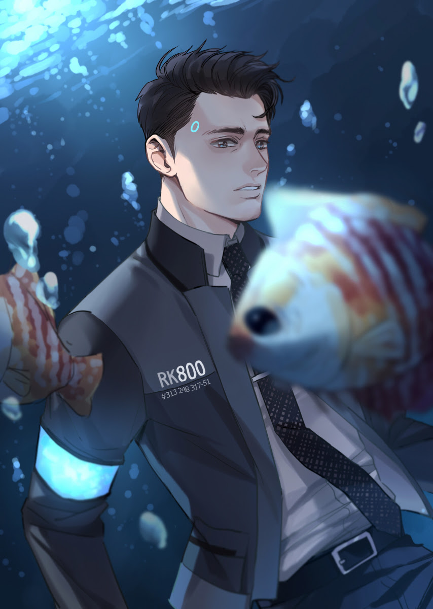 【p站画师作品】人和鱼一起，遨游海底两万里~ - 羊课网