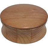 Kingsley Shave Soap Bowl with Lid Natural Wood