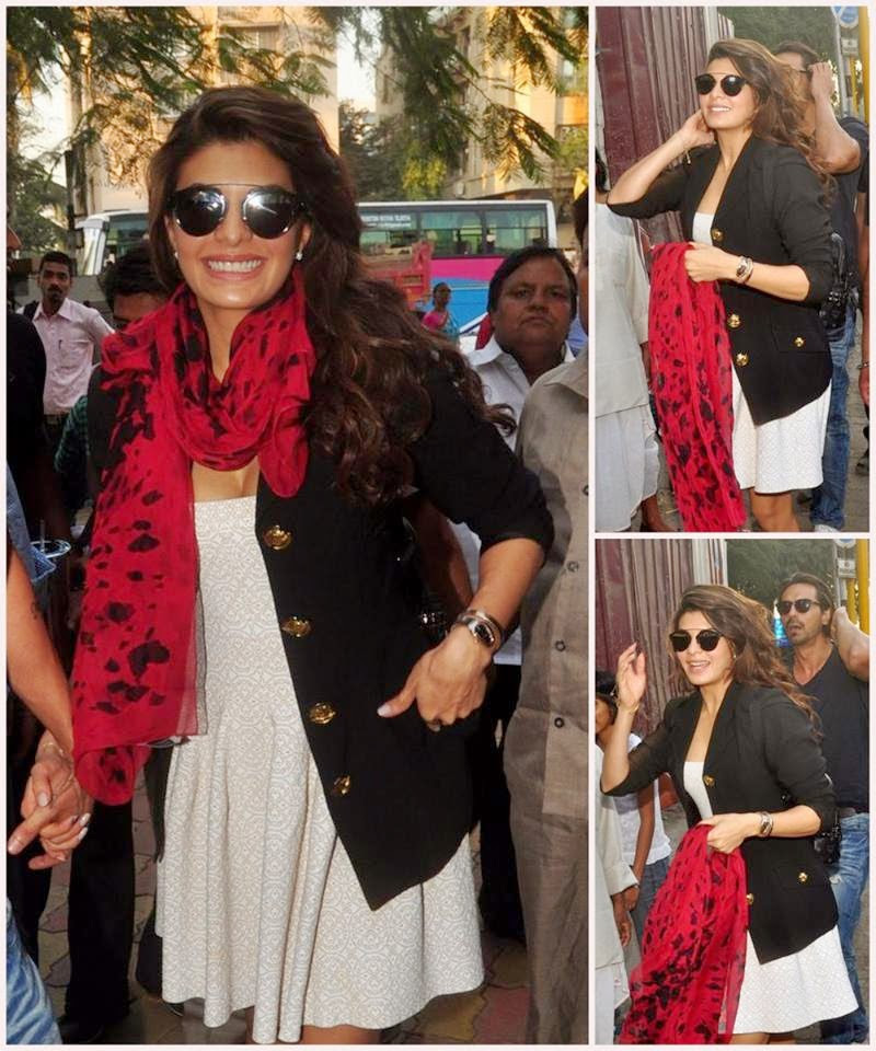 Jacqueline Fernandez at Mumbai to promote Roy