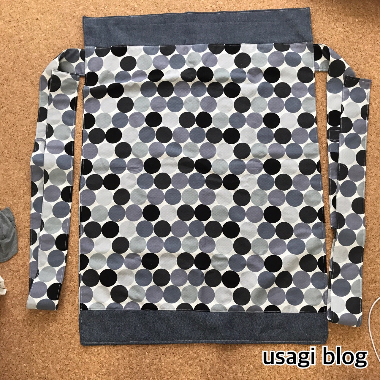 4m14d おんぶ紐作ってみた うさぎブログ