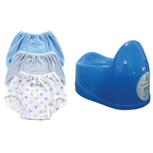 3-Pack Training Pants & Simple Potty Value Pack, Blue Potty, Blue Pants, Size 3