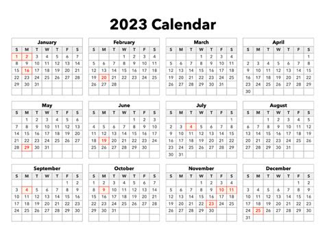  2023 calendar with holidays calendar options