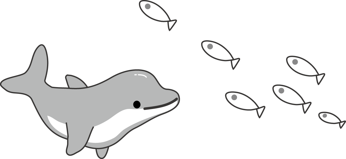 イルカのイラスト 無料イラスト