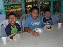 Children being fed