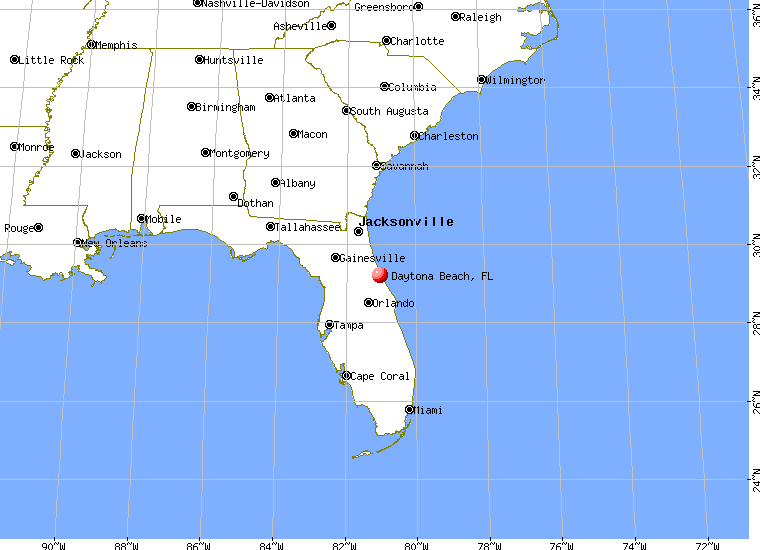 Map Of Florida Daytona