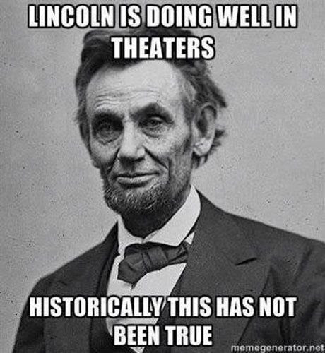 Abraham Lincoln may be doing well in Steven Spielberg's LINCOLN, but this was not the case with last June's ABRAHAM LINCOLN: VAMPIRE HUNTER.