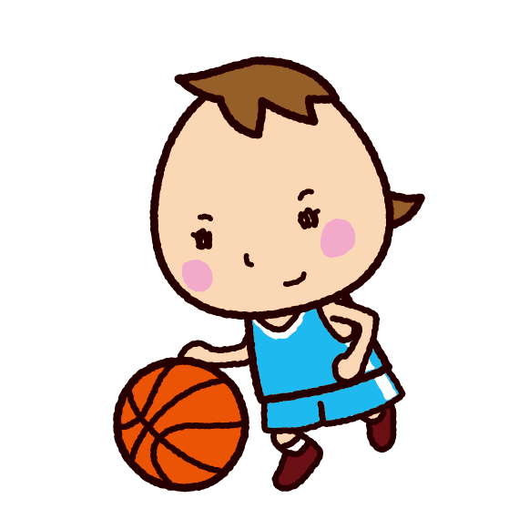 ミニバスケットボールのイラスト イラストくん