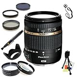 Tamron AF 18-270mm f/3.5-6.3 VC PZD All-In-One Zoom Lens for Canon DSLR Cameras. Includes: 3 Piece Filter Kit (UV-CPL-FLD), 4 Piece Macro Filter Set (+1,+2,+4,+10), Lens Hood, Lens Cap Keeper, Lens Cleaning Pen & Starter Kit