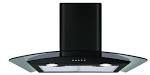 Cda ECP72 70cm Curved Glass Cooker Hood in Black or Stainless ...