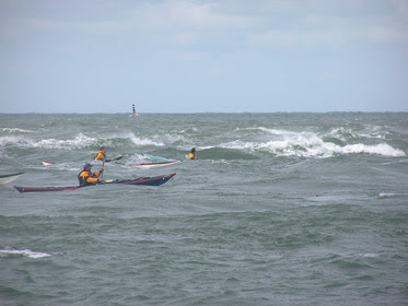 Treadmill Paddling against Harry Furlough's Race, Cemlyn, Anglesey, 2007) 200709280015L.JPG
