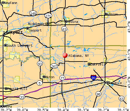 alabama map of cities. Alabama, NY map
