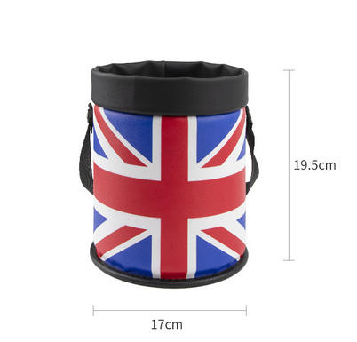 Review 2021 NEW Vehicle-mounted Trash Can Trashcan Multifunctional Vehicle Storage Bucket Rear Hanging Bag Red