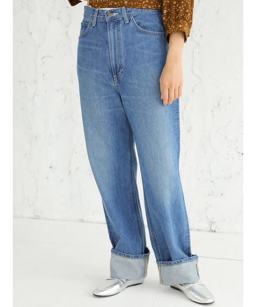 セール Lee Earthロールアップストレートパンツ パンツ デニム