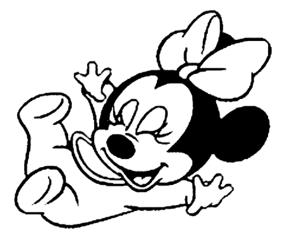 Baby Minnie Mouse Coloring Pages To Download And Print For Free