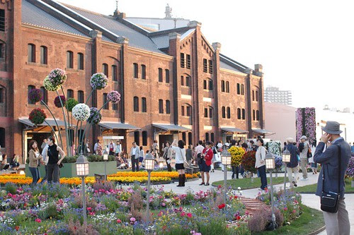 Flower festival in Yokohama