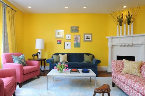 Tren Gaya Warna Cat Rumah Ruangan Tamu, Warna Cat