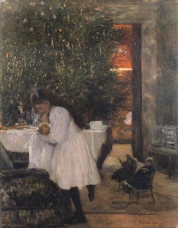 Κάτω από το χριστουγεννιάτικο δέντρο - Franz Skarbina - 1892