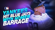 aaron judge home runs Yanks hit four homers in win over Jays