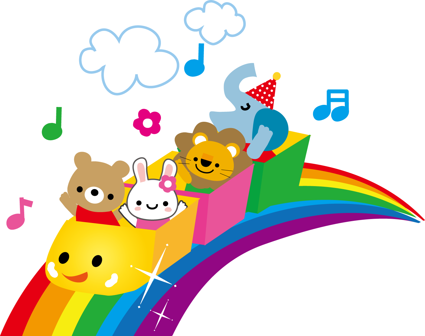 遊園地のイラスト 無料イラスト素材２