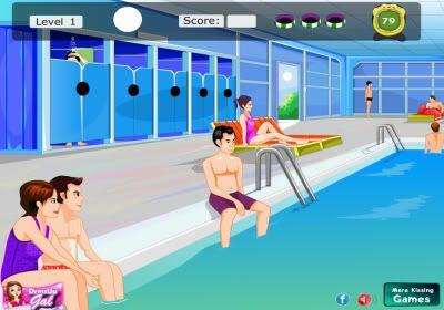 Swimming Pool Kissing
