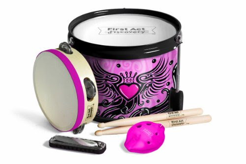 First Act FP7092 Fun in a Drum - Winged Hearts, Pink