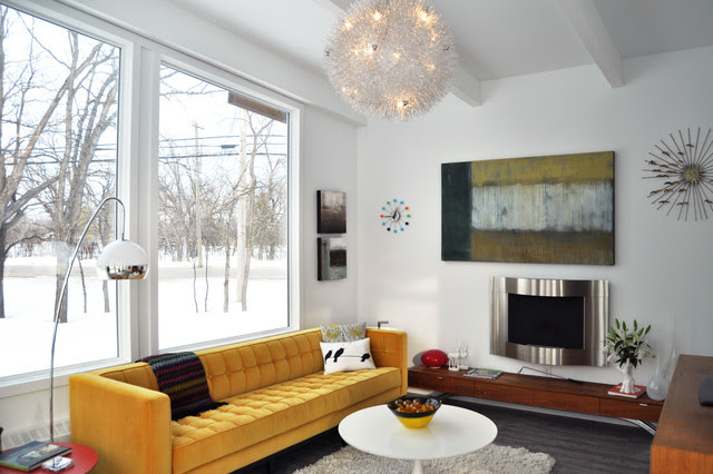 1958 Mid Century Modern Remodel- Sunroom Conversion - midcentury ...