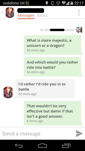 Tinderella Pick Up Lines