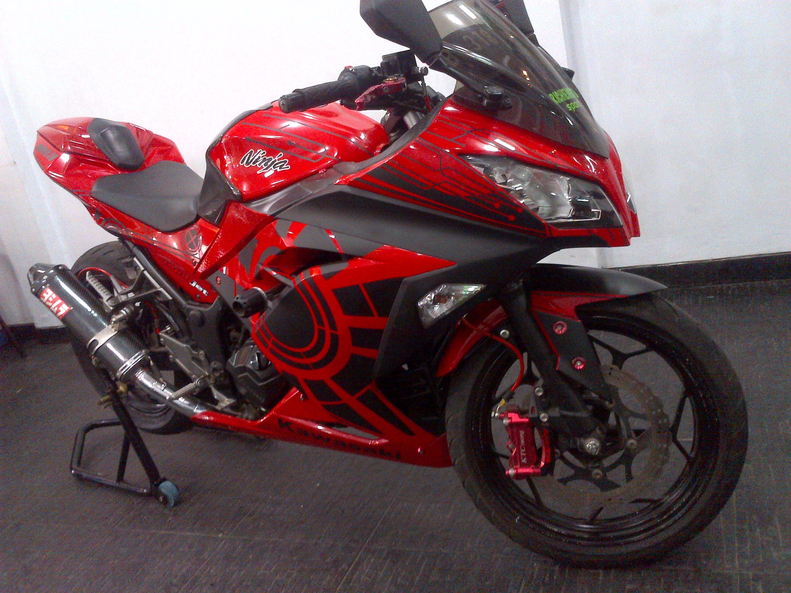  Modifikasi Motor Ninja 250 Merah  Images