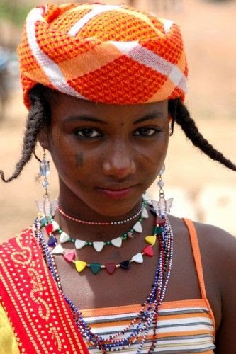 Africa | Fulani girl in Togo | Photographer unknown.
