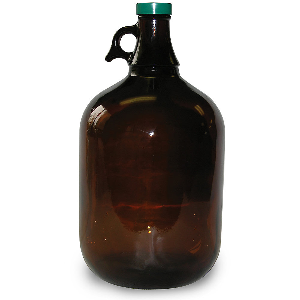Relius Solutions Glass Jugs - 1 Gal. Capacity - Amber - Amber  (JUG-G-1A-CS)